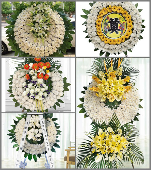 四川绵阳江油市三合镇北林村花圈速递